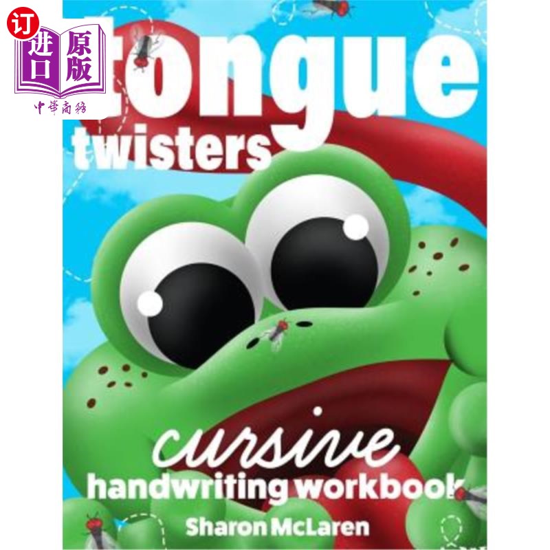 海外直订Tongue Twisters Cursive Handwriting Workbook 绕口令草书