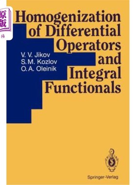 海外直订Homogenization of Differential Operators and Integral Functionals 微分算子和积分泛函的均匀化