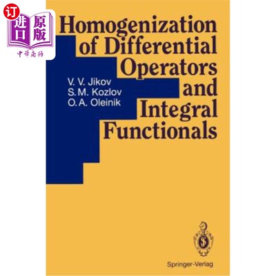 海外直订Homogenization of Differential Operators and Integral Functionals 微分算子和积分泛函的均匀化