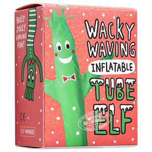 预售 扭扭怪 绿色 可跳舞迷你摆件 Wacky Waving Inflatable Tube Elf Sam Stall 英文原版【中商原版】