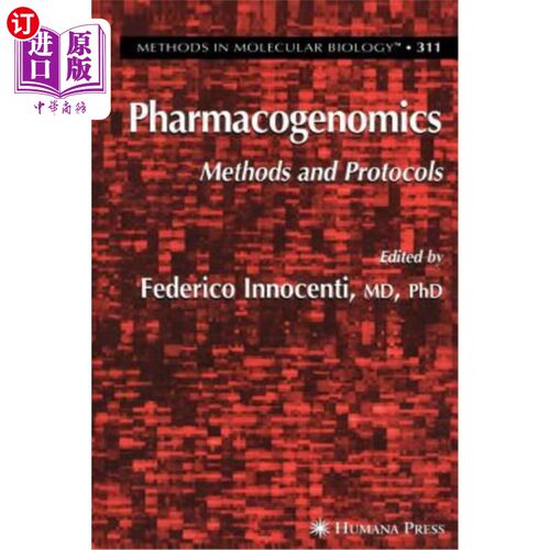 海外直订医药图书Pharmacogenomics: Methods and Protocols 药物基因组学:方法和协议