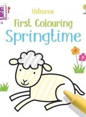 海外直订First Colouring Springtime 第一次着色春天