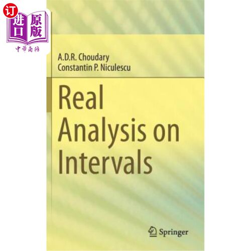 海外直订Real Analysis on Intervals 区间的实分析