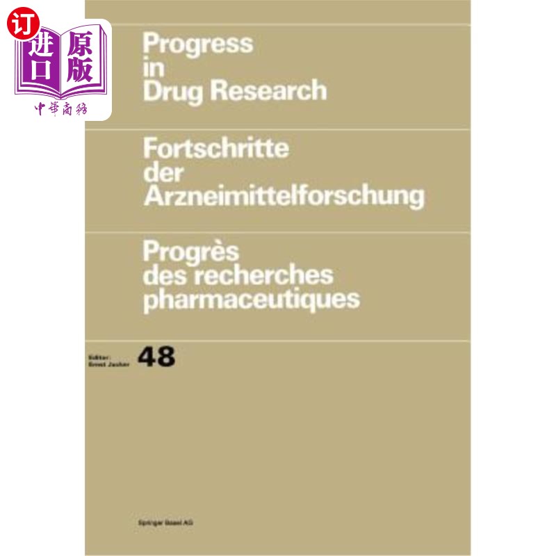 海外直订医药图书Progress in Drug Research / Fortschritte Der Arzneimittelforschung / Progrès Des 药物研究进展/Arzn