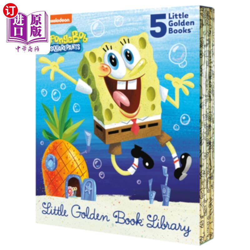 海外直订Spongebob Squarepants Little Golden Book Library (Spongebob Squarepants): Mr. Fa 海绵宝宝小金书图书馆(海绵