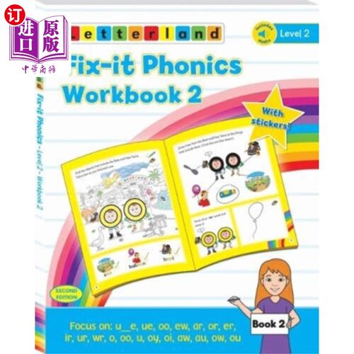 海外直订Fix-it Phonics - Level 2 - Workbook 2 (2nd Editi... 修复自然拼读-第2级-练习册2(第二版)