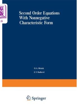 海外直订Second-Order Equations with Nonnegative Characteristic Form 具有非负特征形式的二阶方程