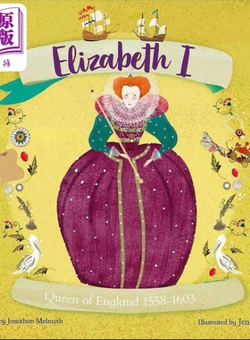 DK人物画传 伊丽莎白一世 英格兰女王 Elizabeth I Queen of England 1558-1603英文原版 儿童绘本故事 图画传记【中商原版】