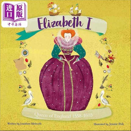 DK人物画传 伊丽莎白一世 英格兰女王 Elizabeth I Queen of England 1558-1603英文原版 儿童绘本故事 图画传记【中商原版】