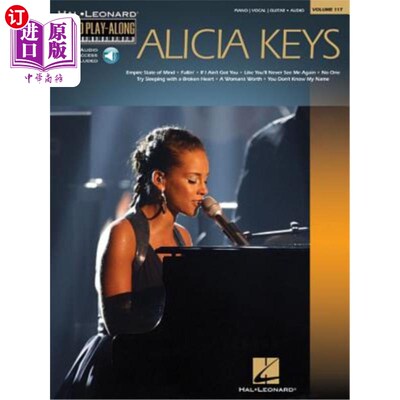海外直订Alicia Keys: Piano Play-Along Volume 117 艾丽西亚·凯斯:钢琴伴奏117卷