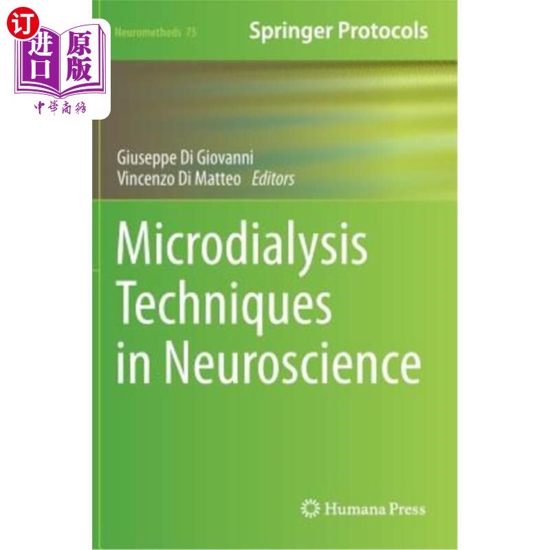 海外直订医药图书Microdialysis Techniques in Neuroscience 神经科学中的微透析技术