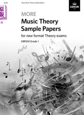 海外直订More Music Theory Sample Papers, ABRSM Grade 1 更多音乐理论样题，ABRSM 1级