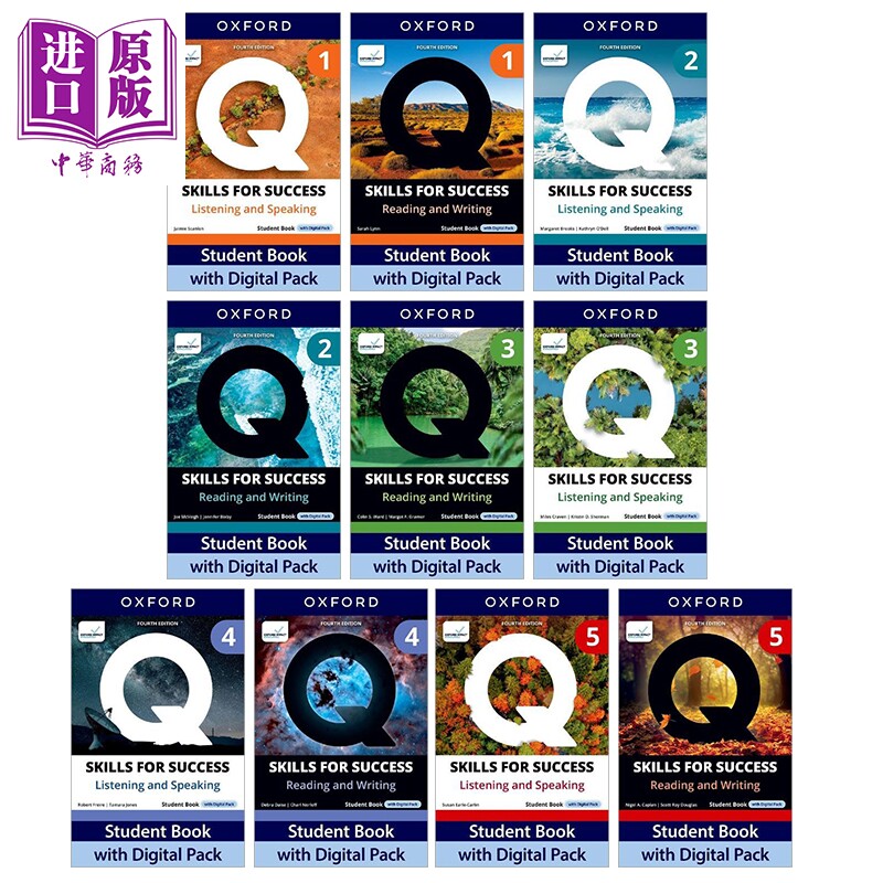 牛津学术英语教材第四版技能成功学生书1-5级 Q Skills for Success Fourth Edition L1-5 职业听力口语阅读写作【中商原版】