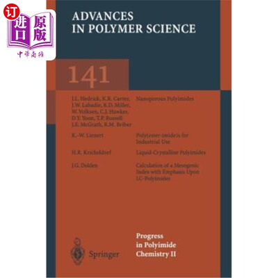海外直订Progress in Polyimide Chemistry II 聚酰亚胺化学进展II