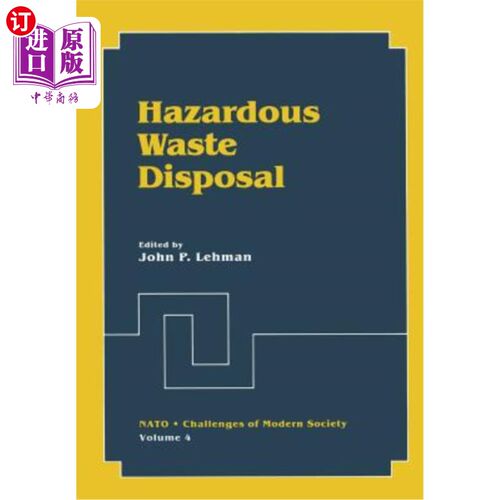 海外直订Hazardous Waste Disposal 危险废物处置