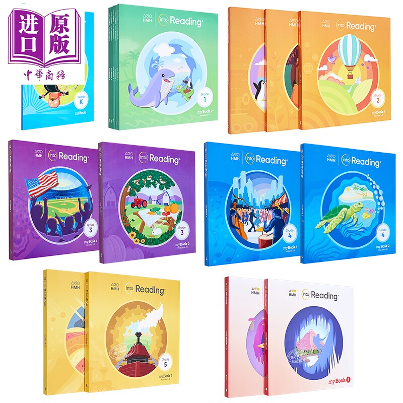 美国原版进口HMH小学语言艺术阅读 Into Reading Student myBook Softcover Grade K-6 一至六年级学生英语精读【中商原版】 - 实物图