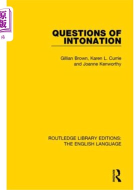海外直订Questions of Intonation 语调问题