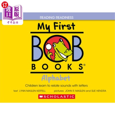 海外直订My First Bob Books - Alphabet Hardcover Bind-Up Phonics, Letter Sounds, Ages 3 a 我的第一本鲍勃书-字母精装