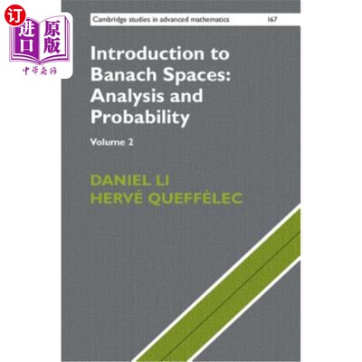 海外直订Introduction to Banach Spaces: Analysis and Probability Banach空间导论：分析与概率