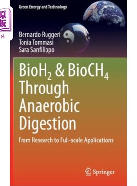 海外直订Bioh2 & Bioch4 Through Anaerobic Digestion: From Research to Full-Scale Applicat 通过厌氧消化的BioH2和Bi