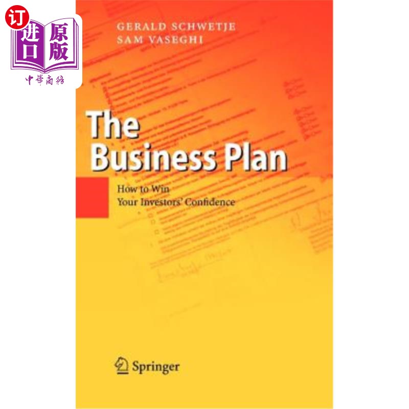 海外直订The Business Plan: How to Win Your Investors' Confidence 商业计划书:如何赢得投资者的信任