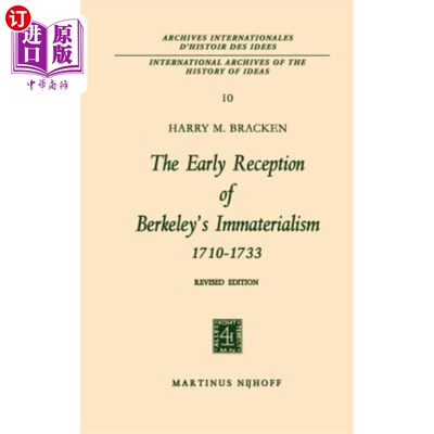 海外直订The Early Reception of Berkeley's Immaterialism 1710-1733 早期接受伯克利的非唯物论1710-1733