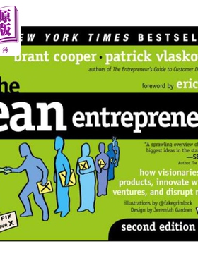 精益企业家 第二版 创新与新的风险投资 The Lean Entrepreneur 英文原版 小本生意与创业 Brant Cooper【中商原版】