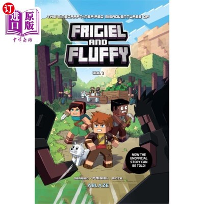 海外直订Minecraft-inspired Misadventures of Frigiel and ... 《我的世界》启发的Frigiel和Fluffy的冒险卷1