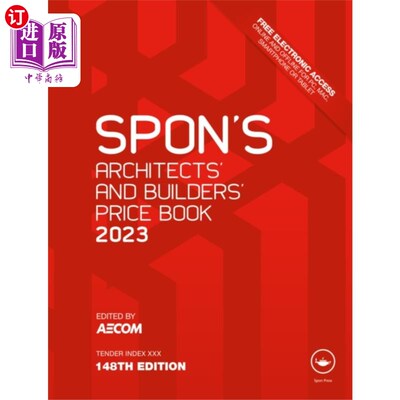 海外直订Spon's Architects' and Builders' Price Book 2023 Spon's Architects and Builders' s Price Bo