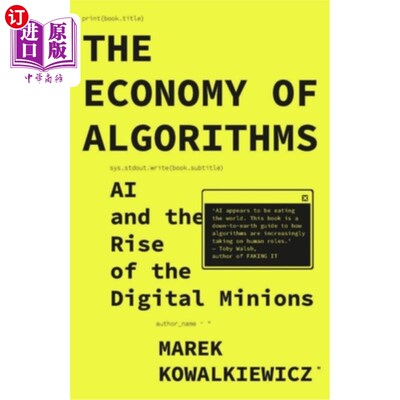 海外直订The Economy of Algorithms: AI and the Rise of the Digital Minions 算法经济：人工智能和数字小黄人的崛起