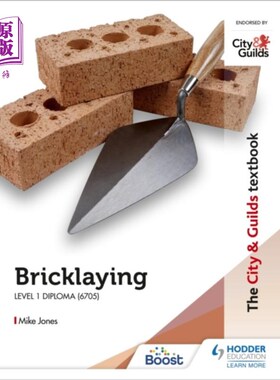 海外直订City & Guilds Textbook: Bricklaying for the Leve... 城市与行会教科书:一级文凭砌砖(6705)