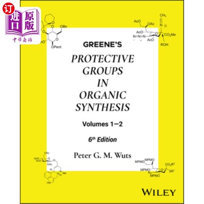 海外直订Greene's Protective Groups in Organic Synthesis, 2 Volume Set 格林在有机合成中的保护群，2卷集