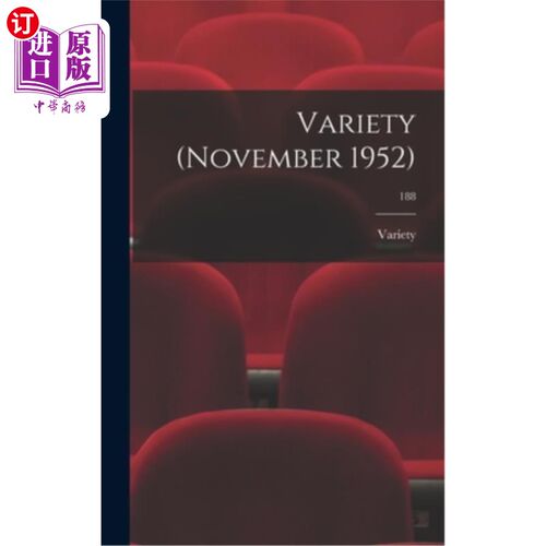 海外直订Variety (November 1952); 188 品种(1952年11月);188