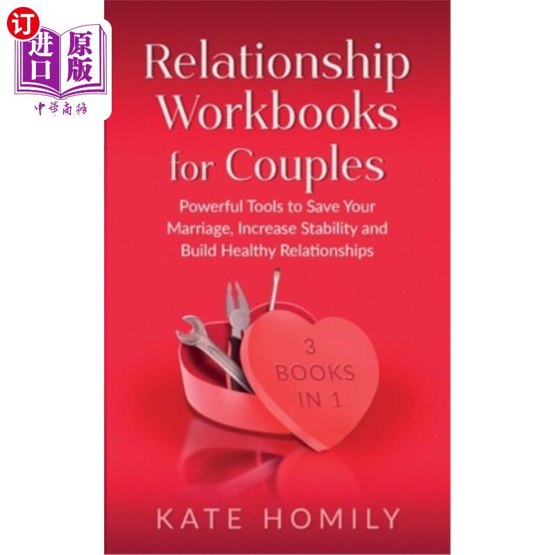海外直订Relationship Workbooks for Couples - 3 Books in 1 夫妻关系工作手册-三本合一