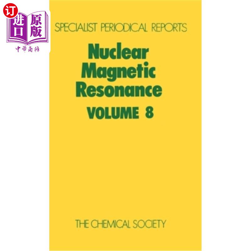 海外直订Nuclear Magnetic Resonance: Volume 8 核磁共振:第8卷