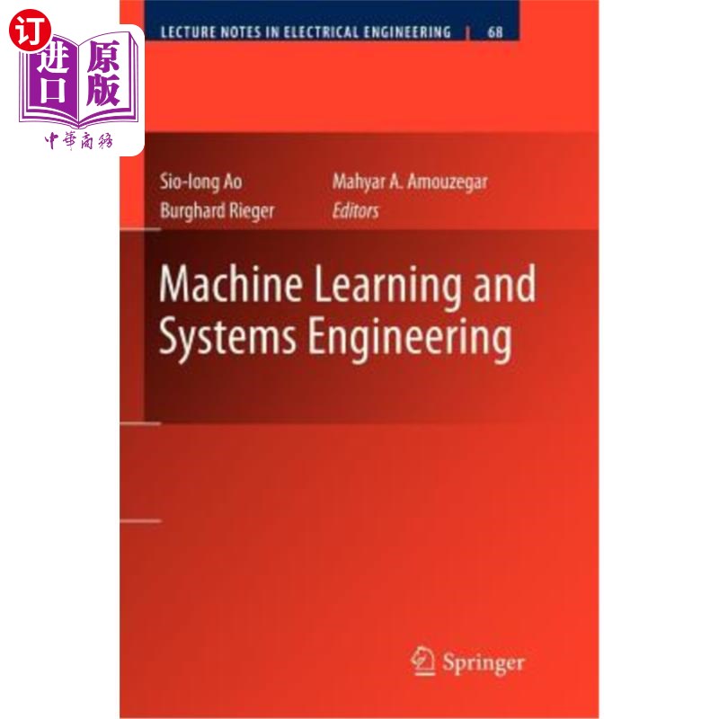 海外直订Machine Learning and Systems Engineering 机器学习与系统工程