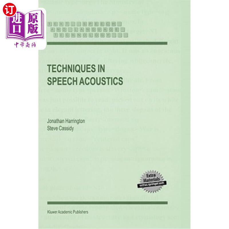 海外直订Techniques in Speech Acoustics 语音声学技术
