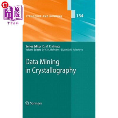 海外直订Data Mining in Crystallography 结晶学中的数据挖掘