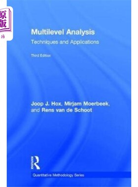 海外直订Multilevel Analysis 多层次分析