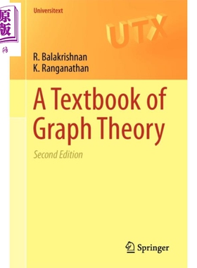 现货 图论教程 第2版 英文原版 A Textbook of Graph Theory R Balakrishnan K Ranganathan【中商原版】