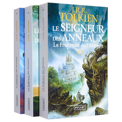 现货 魔戒 指环王 三部曲 LE SEIGNEUR DES ANNEAUX 法文原版 约翰 托尔金 John R  Tolkien 经典奇幻史诗小说【中商原版】