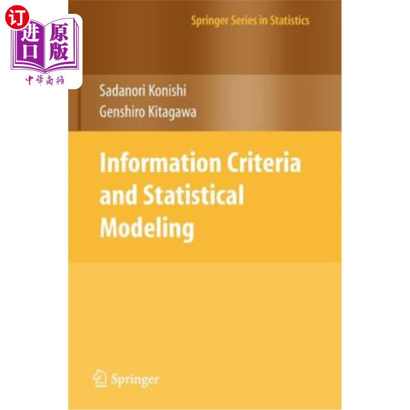 海外直订Information Criteria and Statistical Modeling 信息标准与统计建模