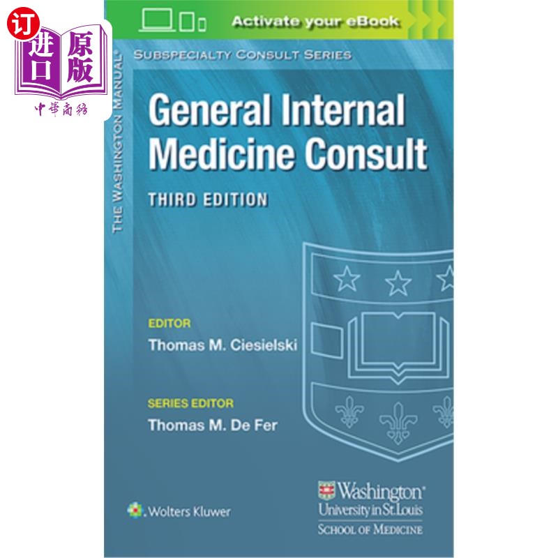 海外直订医药图书Washington Manual(r) General Internal Medicine Consult 华盛顿手册(r)一般内科咨询