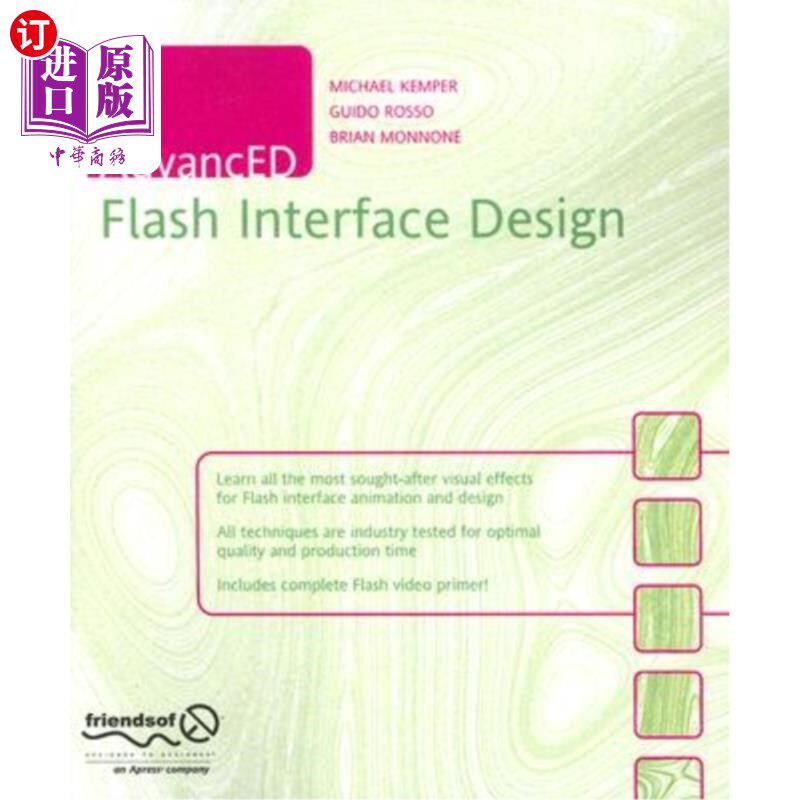 海外直订Advanced Flash Interface Design 高级Flash界面设计