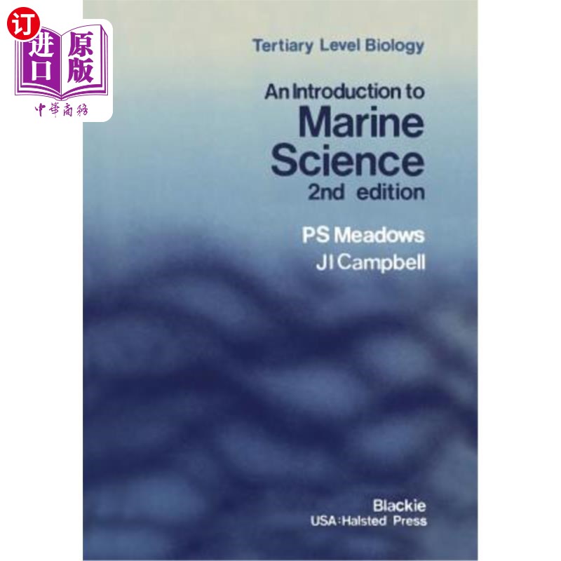 海外直订An Introduction to Marine Science 海洋科学概论