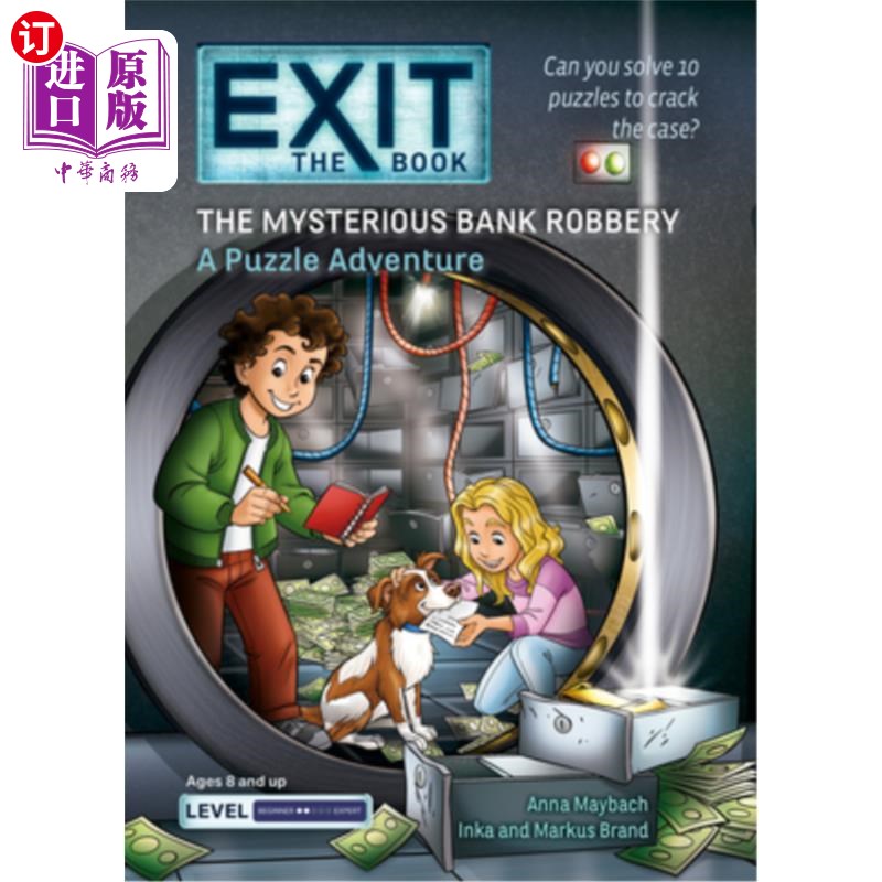 海外直订The Mysterious Bank Robbery: A Puzzle Adventure 神秘的银行抢劫：一个谜题冒险