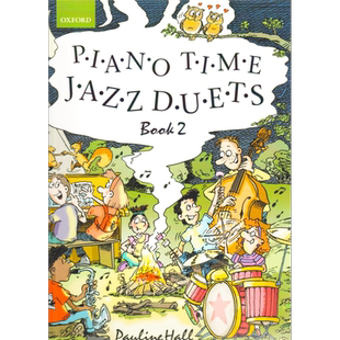 现货 牛津 英国皇家音乐 英皇考级 ABRSM考级 Piano Time系列钢琴教材爵士二重奏Jazz Duets第2册【中商原版】