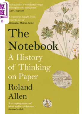 预售 笔记本 纸上思考的历史 Roland AllenThe Notebook 英文原版 A History of Thinking on Paper 纽约客2024年度书单