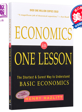 【中商原版】[英文原版]Economics in One Lesson 一课经济学/Henry Hazlitt/Currency