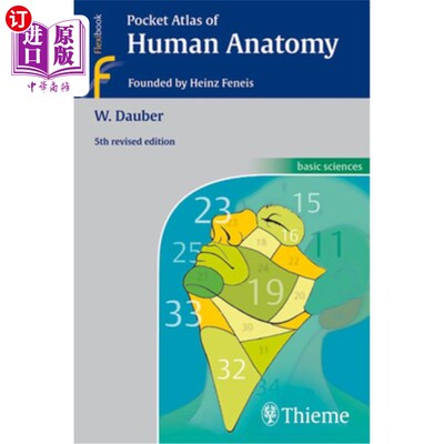 海外直订医药图书Pocket Atlas of Human Anatomy: Founded by Heinz Feneis 人体解剖袖珍地图集:由Heinz Feneis创立